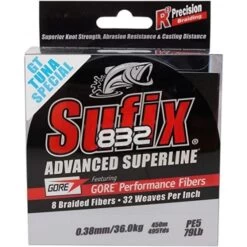 Sufix GT Tuna Special 832 0.48 MM. Trecciato Da 450M Blu