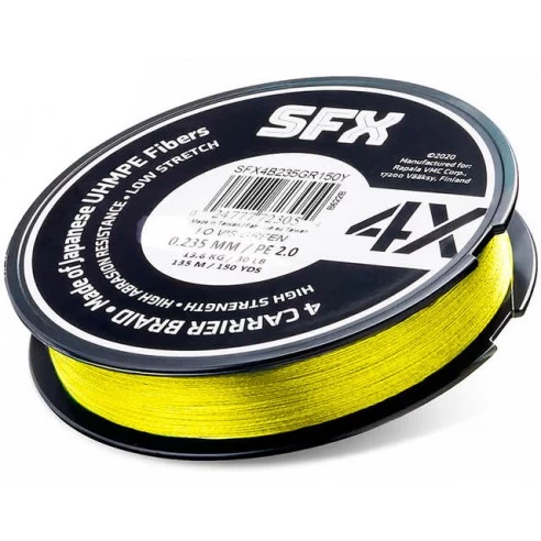 Sufix SFX 4X 0.235 MM. Trecciato Da 135M Hot Yellow - immagine 2